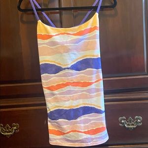 Lululemon colorful striped tank top, size 8.